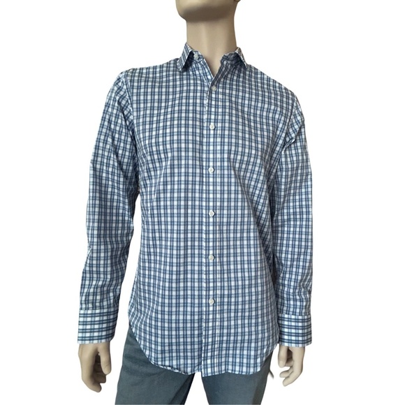 J Crew Performance Slim Fit Shirt Dress Re-imagined Long Sleeve Windowpane Plaid - Picture 12 of 14